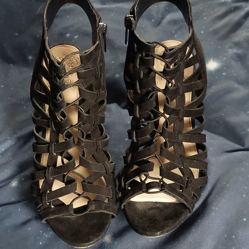 Black Vince Camuto Sandal Heels